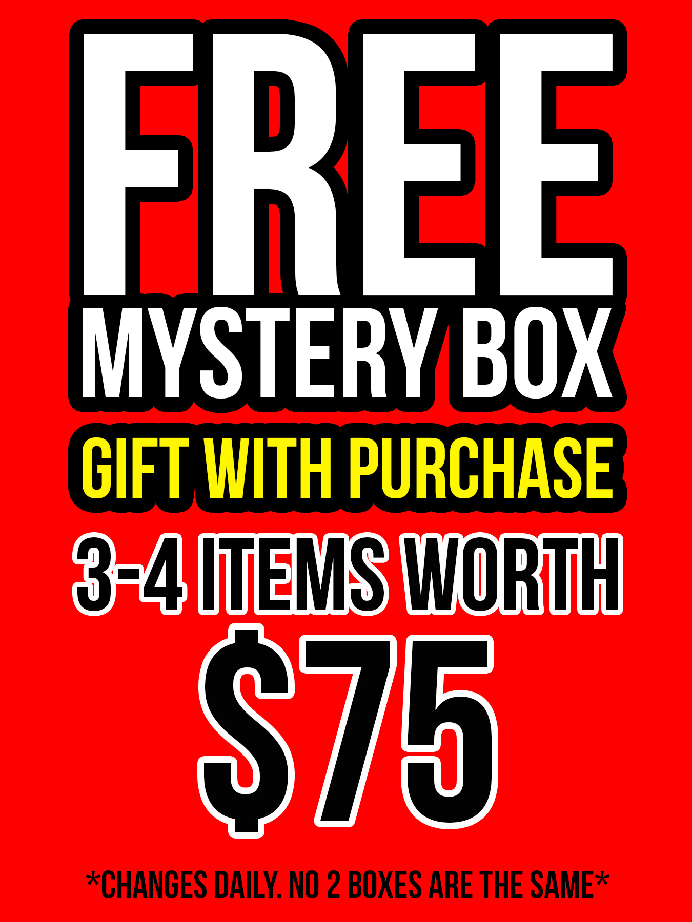  MYSTERY BOX GIFT WITH PURCHASE SxMITEMSIWORTH 