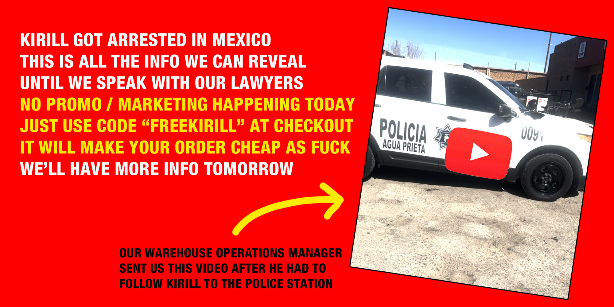 KIRILL GOT ARRESTED IN MEXICO... - Linda Finegold